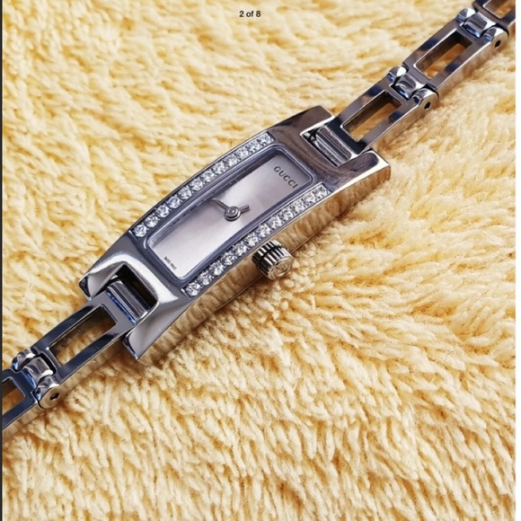 SALE ☄️GUCCI 26 DIAMOND MOP Watch EC - Picture 11 of 14